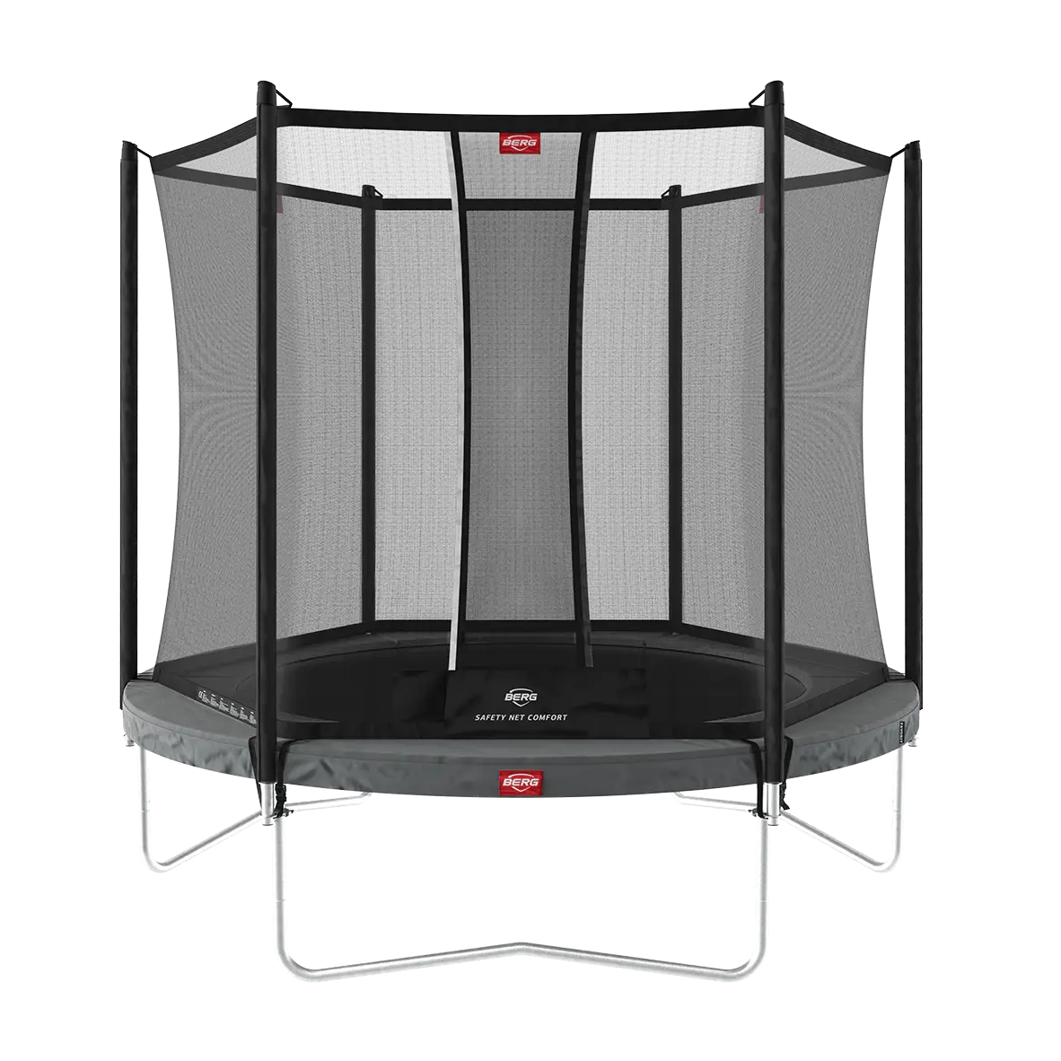 BERG Trampolin FAVORIT REGULAR 200 GREY SAFETY NET COMFORT
